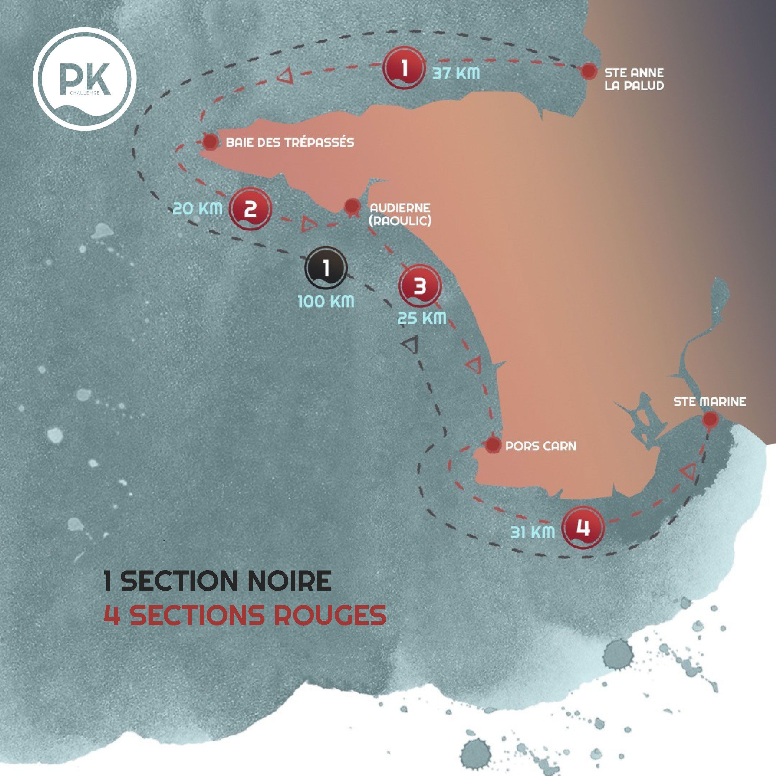 Carte secteurs noirs et rouges